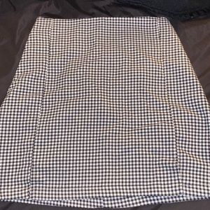 Small checker print mini skirt